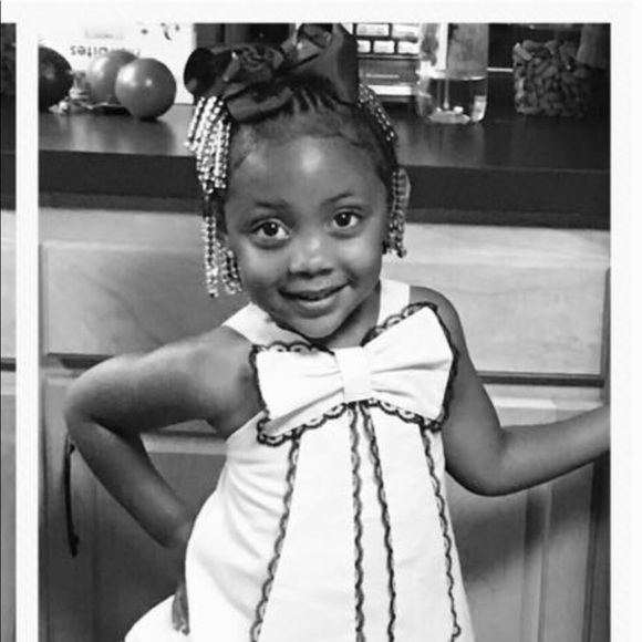 Ivory/Brown Scalloped Lace Trim Oversized Bow Set - Picture 5 of 7